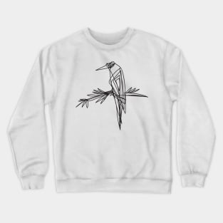 Bird continuous line trendy illustration Crewneck Sweatshirt